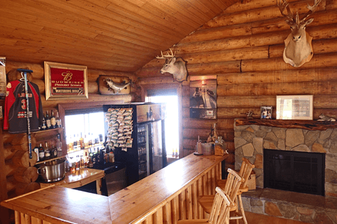 Watering-Hole-Bar-2 belly up to the Watering Hole Bar at Budd's Gunisao Lake Lodge World's Best Trophy Walleye and Northern Pike Fishing, Manitoba, Canada