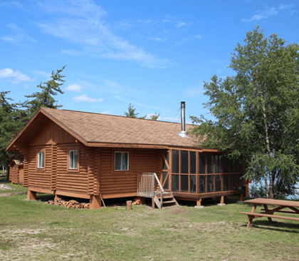 big-log-cabin-horizontal Big Log Cabin at Budd's Gunisao Lake Lodge World's Best Trophy Walleye and Northern Pike Fishing