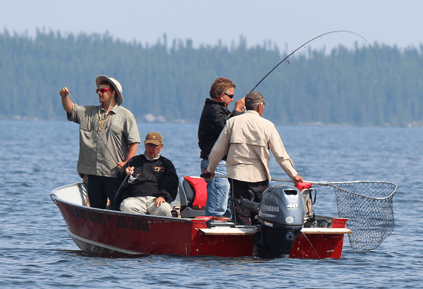 connect-with-guests-pic One On One Trophy Walleye and Northern Pike Fishing at Budd's Gunisao Lake Lodge, Manitoba, Canada