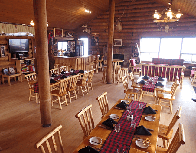 inside spacious comfortable lodge at Budd's Gunisao Lake Lodge World's Best Trophy Walleye and Northern Pike Fishing