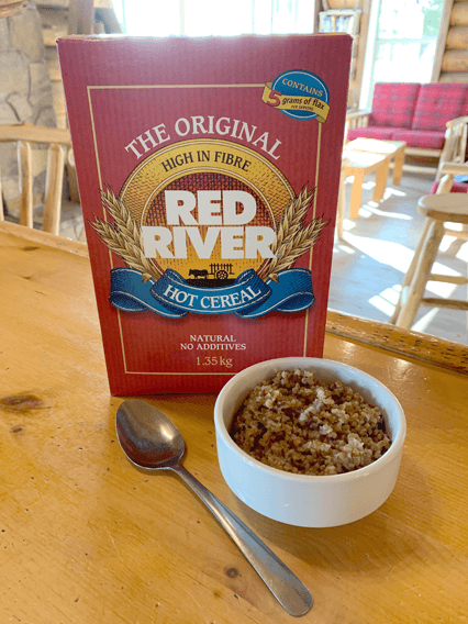 red-river-cereal Red River Cereal for breafast at Budd's Gunisao Lake Lodge before Trophy Walleye and Northern Pike fishing in Manitoba Canada
