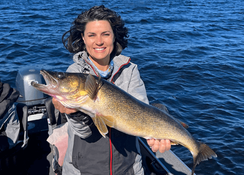 32 inch Walleye Budd's Gunisao Lake Lodge World's Best Trophy Walleye and Northern Pike Fishing, Manitoba, Canada